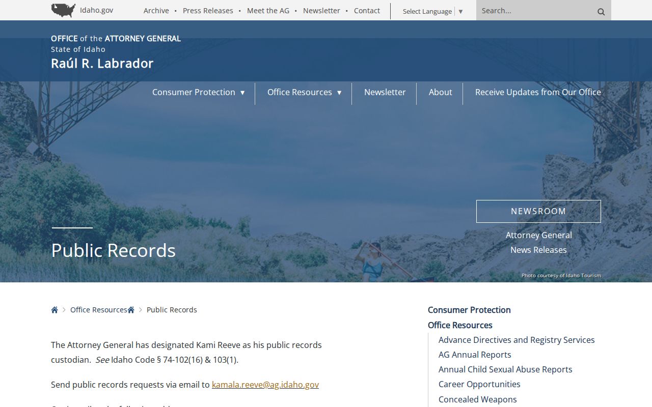 Idaho public records guidance for Shoshone County released inmate mugshots